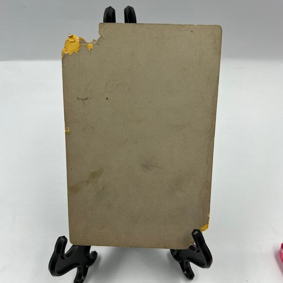 Antique Mounted Card Stock Black White Photo Child Boy Puppy 1800's Photograph - Picture 5 of 9